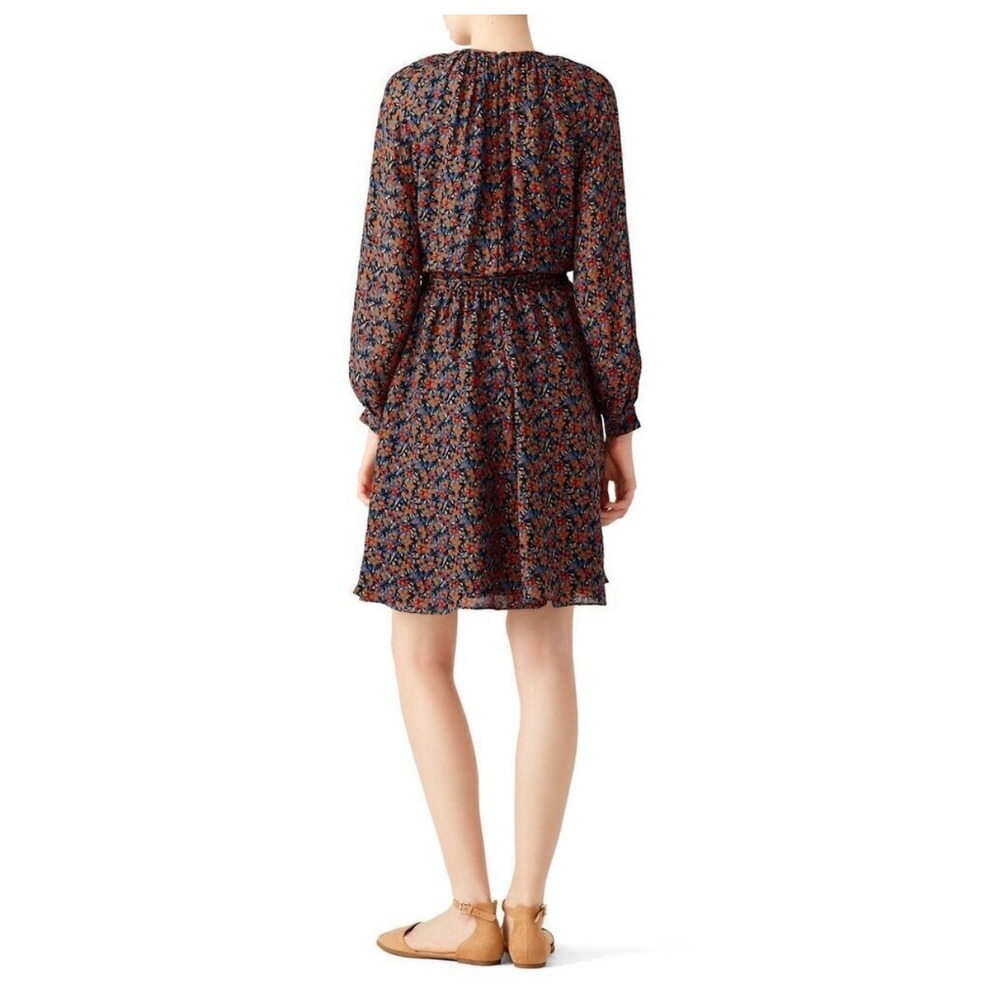 Derek Lam New York Floral Print Long Sleeve Belted Midi Dress Women's - Picture 2 of 7